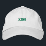 Stylischer, anpassbarer Hut mit elegantem König be<br><div class="desc">Die weiße Baumwollkappe mit kühlem "King"-Text ist elegant und funktionell zugleich. Mit seinem verstellbaren Gurtband sorgt er für Komfort und eine Touch von Honorar für Ihr alltägliches Kleid.</div>
