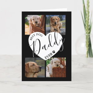 Stylischer bester Hundedaddy aller Zeiten   Foto Feiertagskarte