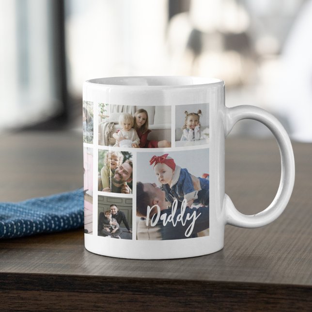 Stylischer Daddy 15 Foto-Collage Kaffeetasse (Von Creator hochgeladen)