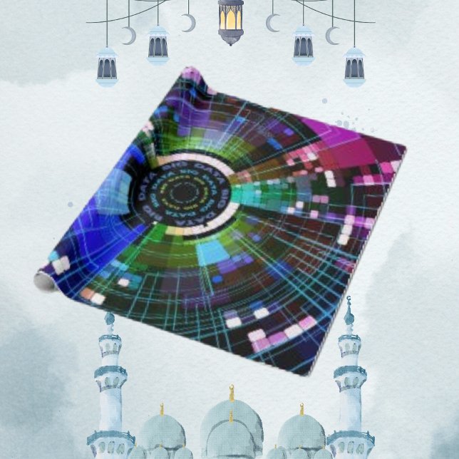 Stylischer Data Internet Storage Online Geschenkpapier (Von Creator hochgeladen)