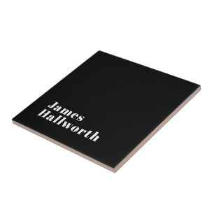 Stylischer editierbarer Retro-Modern-Name (oder an Fliese
