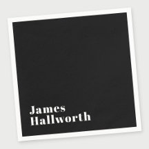Stylischer editierbarer Retro-Modern-Name (oder an