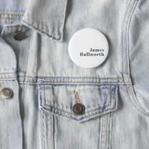 Stylischer editierbarer Retro-Modern-Text   Grau Button