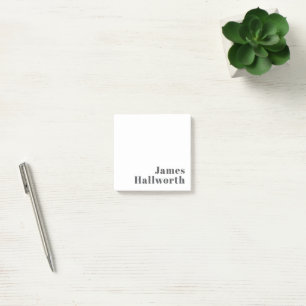 Stylischer editierbarer Retro-Modern-Text   Grau Post-it Klebezettel