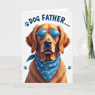 Stylischer Hunde-Vater-Grußkarte Karte