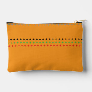 Stylischer Kürbis Orangefarbener Reisekoffer Zubehörtasche