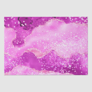 Stylischer Light Magenta Pink Shimmer Glitzer Agat Seidenpapier