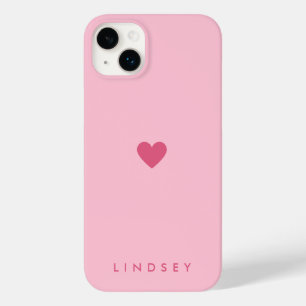 Stylischer Mädchenname und Herz in Rosa Case-Mate iPhone 14 Plus Hülle