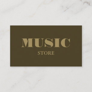 Stylischer Musikladen Visitenkarte