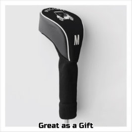 Stylischer Name für Monogramm-Warenkorb Golf Headcover