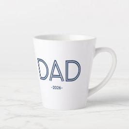 Stylischer Papa mit individuellem Jahres-Becher Milchtasse