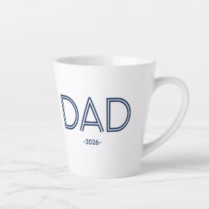 Stylischer Papa mit individuellem Jahres-Becher Milchtasse