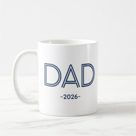 Stylischer Papa mit individuellem Jahres-Kaffeebec Kaffeetasse
