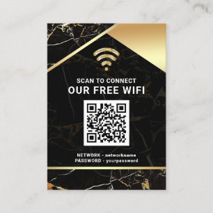 Stylischer personalisierter QR-Code-WLAN-Netzwerk- Visitenkarte