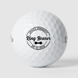 Stylischer Ring Bearer Custom Wedding Party Gesche Golfball