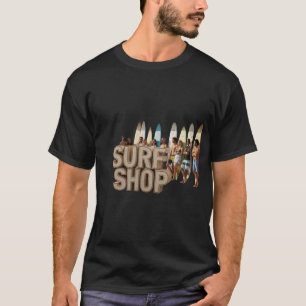 Stylischer Sommer-Surfladen T-Shirt