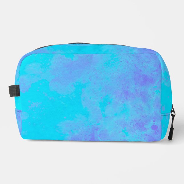 Stylischer Storm Cloud-Effekt Blau lila Waschbeutel (Vorderseite)