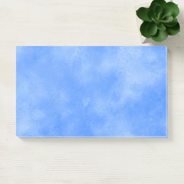 Stylischer Storm Cloud-Effekt Blau Post-it Klebezettel (Büro)