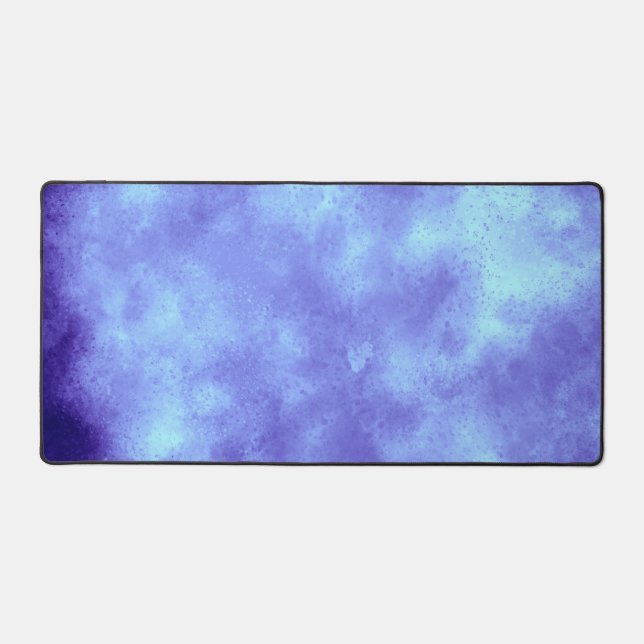 Stylischer Storm Cloud-Effekt Blau Schreibtischunterlage (Vorderseite)
