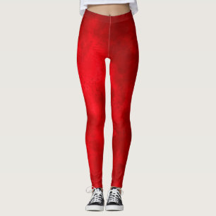 Stylischer Storm Cloud-Effekt Rot Leggings