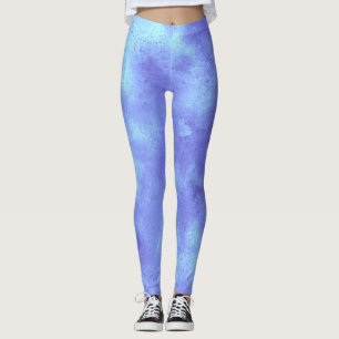 Stylischer Sturmwolkeneffekt Blau Leggings