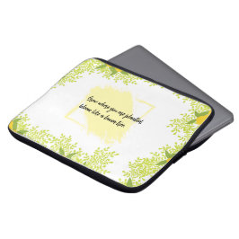 Stylischer Tech-Organizer Lemon Design Elektronik- Laptopschutzhülle