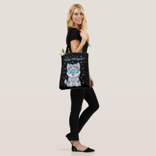 Stylischer und schicker Husky-Welpe mit Sonnenbril