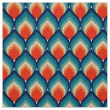 stylisches 70er Retro-Mod-Fabric