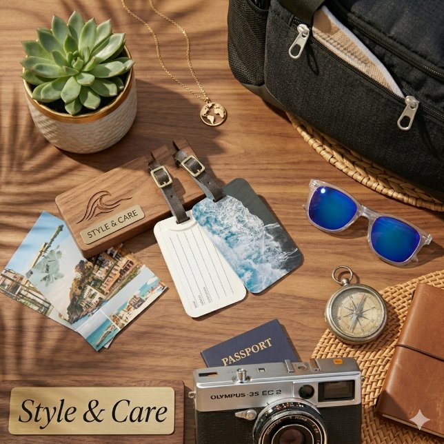 Stylisches Beach Vibes Abstrakt Gepäckanhänger (Stylish Beach Vibes Abstract Luggage Tag)