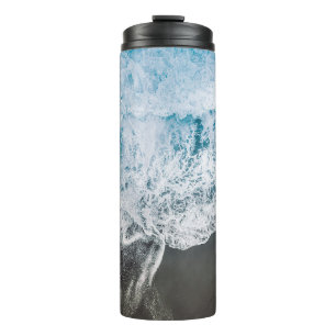 Stylisches Beach Vibes Abstrakt Thermosbecher