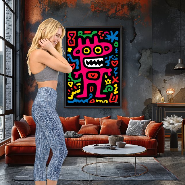 Stylisches Blue Textured: Personalize Logo & Text Capri Leggings (Von Creator hochgeladen)