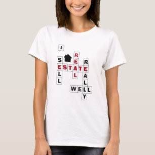 Stylisches Crossword I SELL REAL ANWESEN T-Shirt