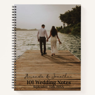 Stylisches Custom Foto Wedding Gästebuch Notizbuch