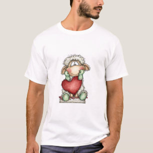 Stylisches Halten und Schaf-Geschenk Kreation T-Shirt