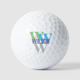 stylisches INTIAL-Logo, minimales Logo Golfball