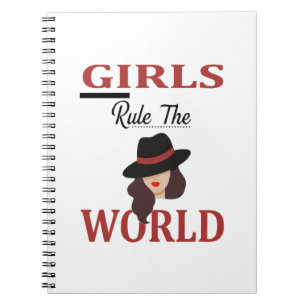 Stylisches "Mädchen regieren die Welt" Feministisc Notizblock
