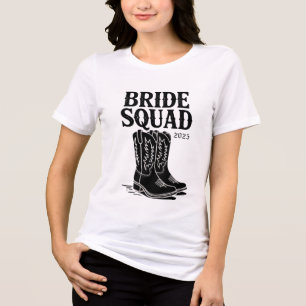 Stylisches monochromes Junggesellinnen-T-Shirt mit Tri-Blend Shirt