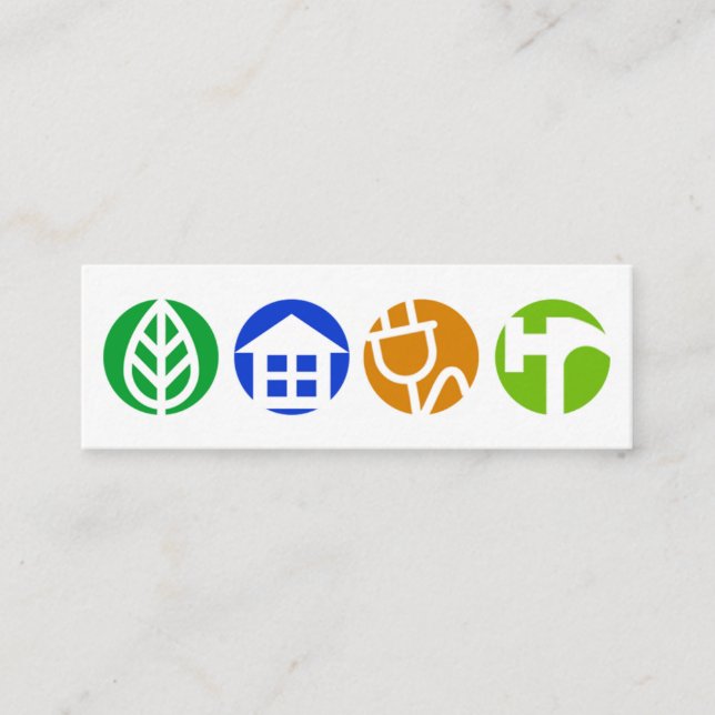 Stylisches Rundschild für den Bau eines allgemeine Mini Visitenkarte (Vorderseite)