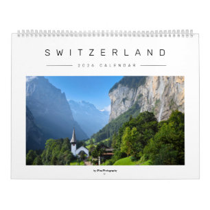 Stylisches Schweizer Landschafts- und Naturfoto 20 Kalender