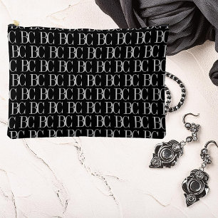 Stylisches trendiges Designer-Look Monogramm Zubehörtasche
