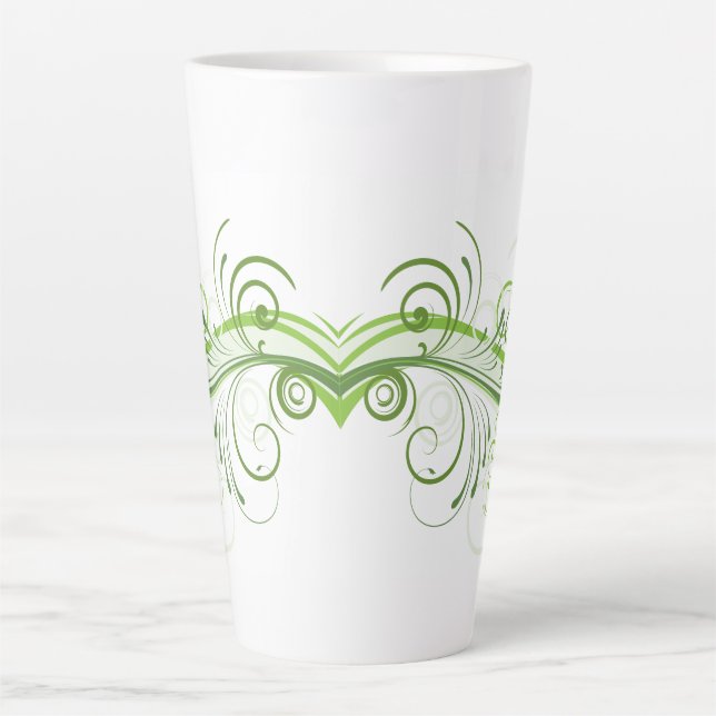 Stylish 17 oz Latte Mug with Bold Graphic Art Milchtasse (Vorderseite)