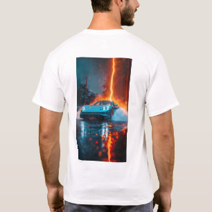 Stylish 2021 Porsche Taycan 4S Light Blue Car T-Sh T-Shirt