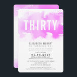 STYLISH 30. Geburtstag Moderne Aquarellfarbe chic  Einladung<br><div class="desc">Ein trendiges Einladungs-Design für Ihren BIRTHDAY für jedes Alter - kontaktieren Sie mich, um den Glitzer-Typ für Sie zu ändern! TIPP: 1. Um Grafiken und Schriftart zu ändern/zu verschieben und mehr Text hinzuzufügen, klicken Sie auf den Button "Anpassen". - - - - - - - - - - - -...</div>