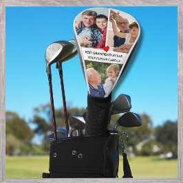 Stylish 3 Photo Best Grandad By Par  Golf Headcover