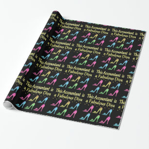 STYLISH ACCOUNTANT SHOVER DESIGN GESCHENKPAPIER