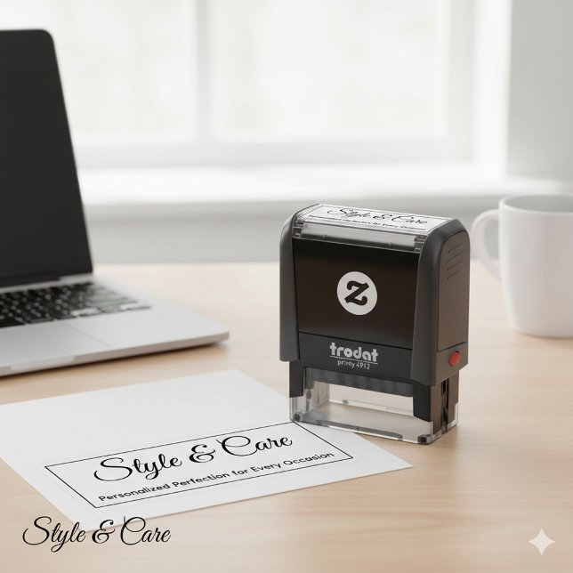 Stylish and Customizable Mark Your Brand Permastempel (Stylish and Customizable Mark Your Brand Self-inking Stamp)
