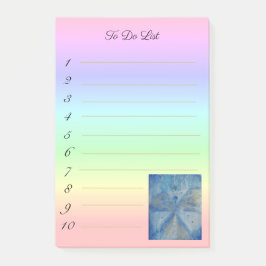 stylish angel Michael on rainbow gradient Post-it Klebezettel