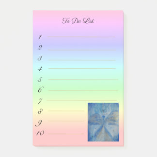 stylish angel Michael on rainbow gradient Post-it Klebezettel