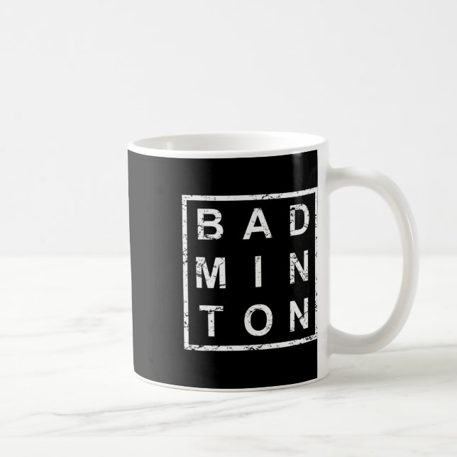 Stylish Badminton Kaffeetasse (Rechts)