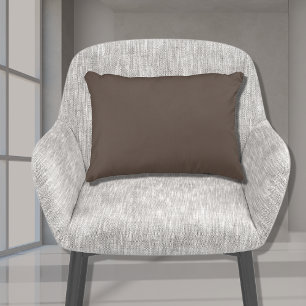 Stylish Basic Brown Solid Color 11x16 Dekokissen
